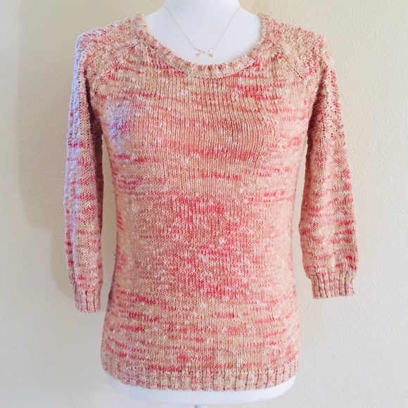 American Rag Pink-Multi Button-Back Sweater - Picture 2 of 8